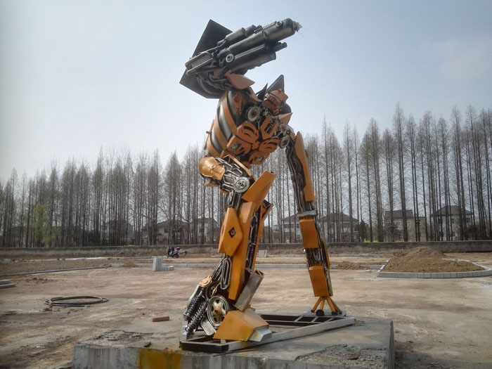 南京六合农场大型变形金刚展览成功举办