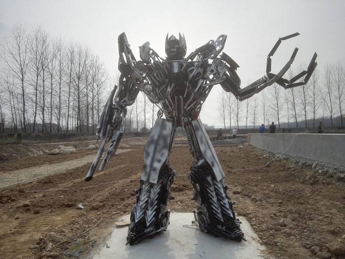 南京六合农场大型变形金刚展览成功举办